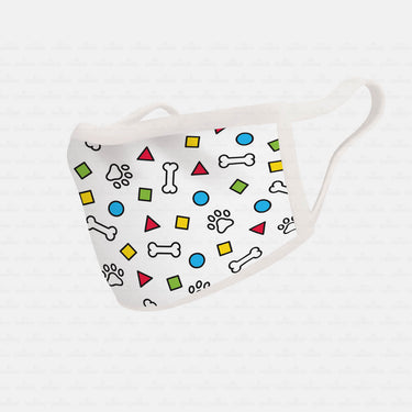 Dog Gift Idea - Shapes And Bones For Dog Lovers - Cloth Mask